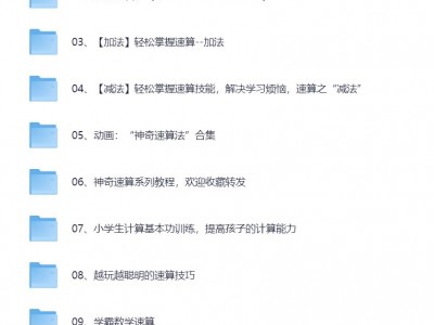 高价买回的少儿速算教程，别拿垃圾教程来对比